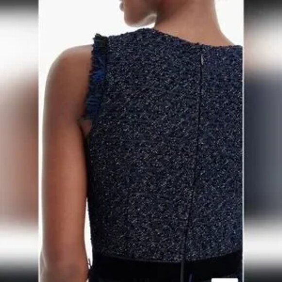 NWOT J. Crew Sparkle Tweed Sheath Dress in Sparkling Constellation – Size 8 - Picture 4 of 13